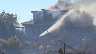 Kırklareli'nde orman yangını! Köye yakın bir ev yandı