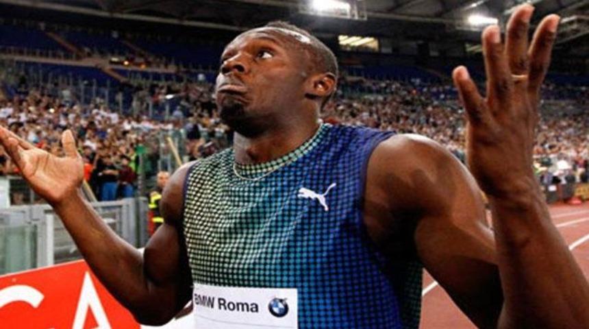 Usain Bolt Roma'da ge&ccedil;ildi