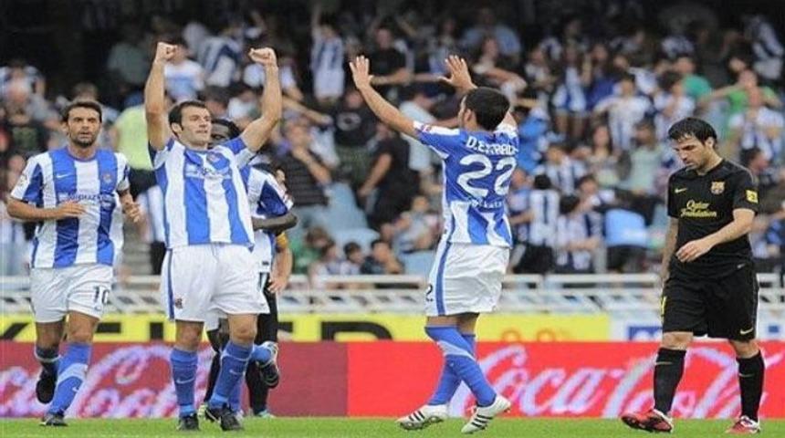 Sociedad Bar&ccedil;a'nın aklını aldı.. (Video)