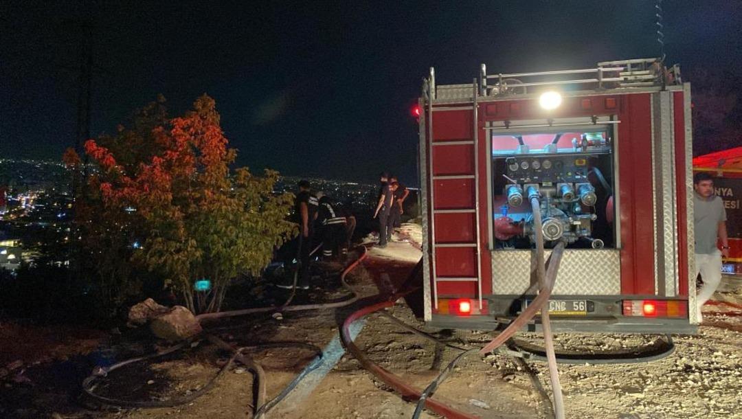 Konya da atılan havai fişek ağaçlık alanı yaktı 1
