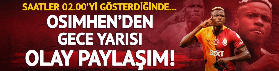 Victor Osimhen'den gece yarısı olay paylaşım! Galatasaray taraftarını heyecanlandırdı