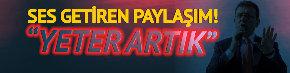 Ekrem İmamoğlu'ndan ses getiren paylaşım! 'Yeter artık' diyerek isyan etti: Bu artık rekabet değil