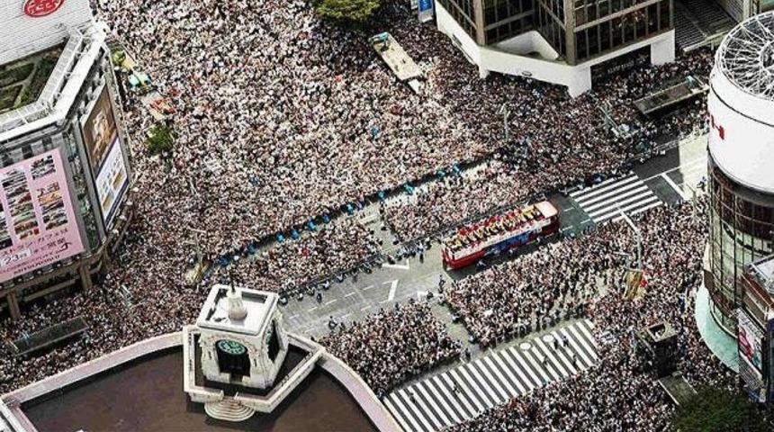 Tokyo'da muhteşem karşılama..!