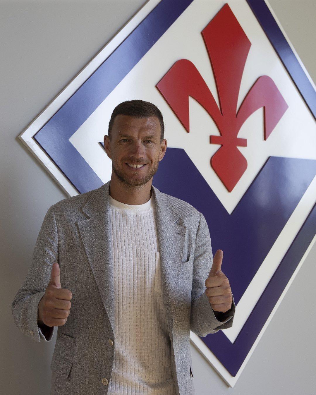 Fenerbahçe den ayrılan Edin Dzeko, Fiorentina ya imza attı! İşte sözleşme süresi 1