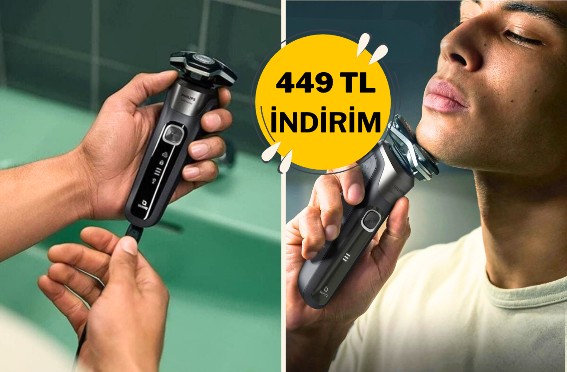 Hem ıslak hem kuru kullanım! Philips 5000 Serisi S5887/10 Tıraş Makinesi Prime Day'e özel indirimde