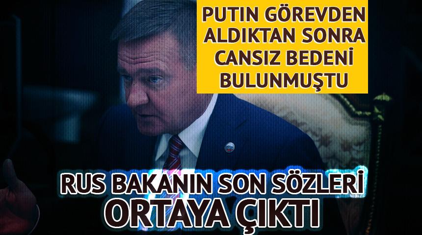 Putin Rus Bakanı görevden almıştı! İntihar eden Roman Starovoyt’un son sözleri ortaya çıktı