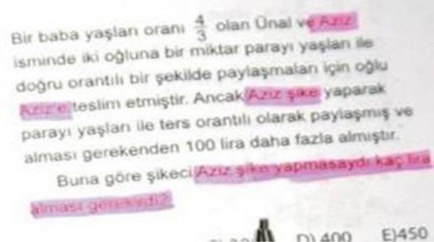 YGS'de Aziz Yıldırım skandalı!