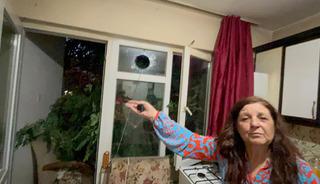 Balkonda kahve içerken üzerine ağaç devrildi