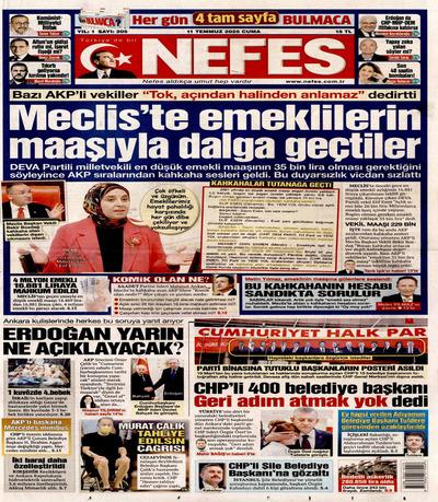 Nefes
 Gazetesi oku