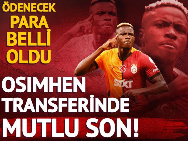 Galatasaray, Osimhen transferinde mutlu sona ulaştı! Napoli'ye ödenecek para bile belli oldu