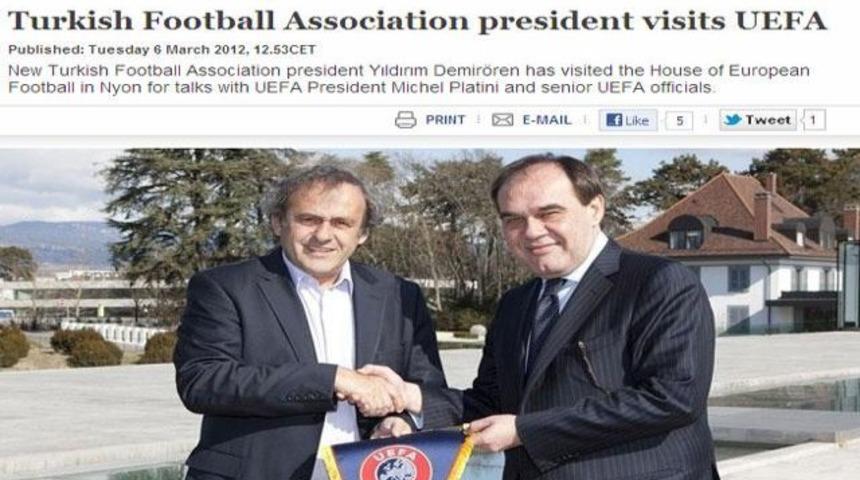 Demir&ouml;ren UEFA'da da haber oldu!