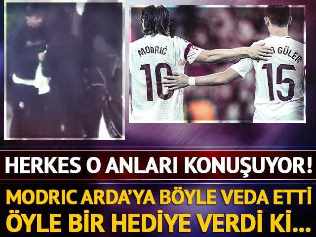 Formasını ona emanet etti! Modric'den Arda'ya duygusal veda... Herkes o anları konuşuyor