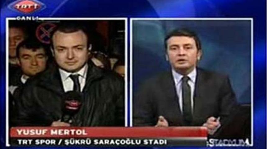 TRT canlı yayınında k&uuml;f&uuml;r şoku! (Video)