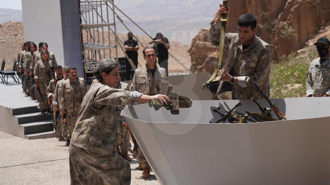 Terörsüz Türkiye sürecinde tarihi gün! PKK silah bıraktı... İlk görüntüler geldi 5