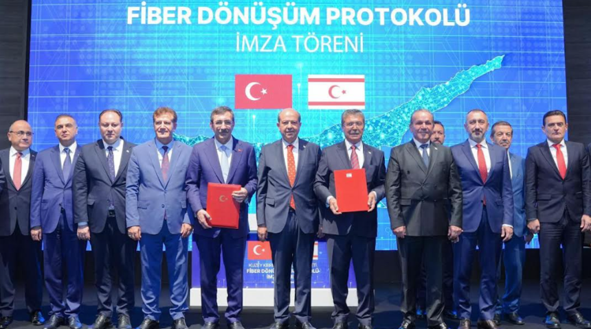 KKTC'de fiber parolası belli oldu! Cevdet Yılmaz ve Ersin Tatar imzayı attı, Türk Telekom CEO'su Ümit Önal: "Gurur duyuyoruz"