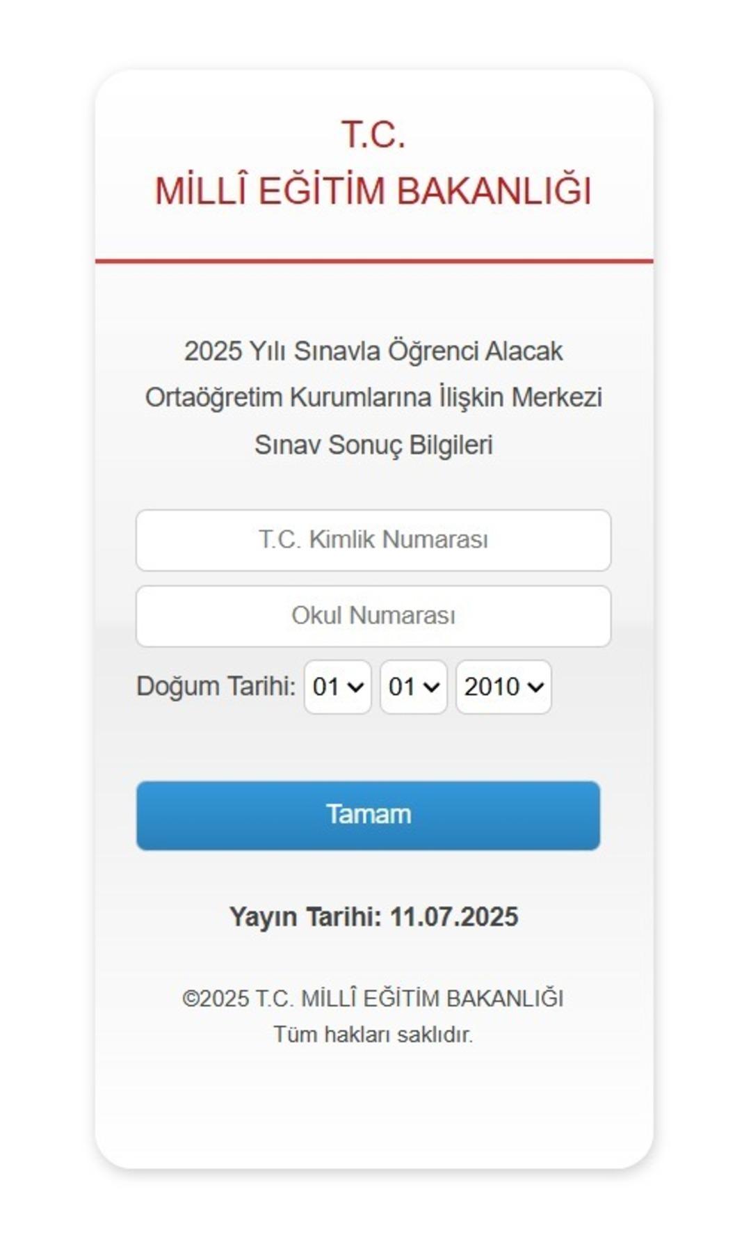 Milli Eğitim Bakanlığı, LGS sınav sonuçlarını açıkladı: 2025 LGS sınavında 719 öğrenci tam puan aldı! 2