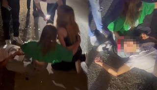Otomobil takla attı! Ağır yaralı arkadaşını dizine yatırıp bekledi