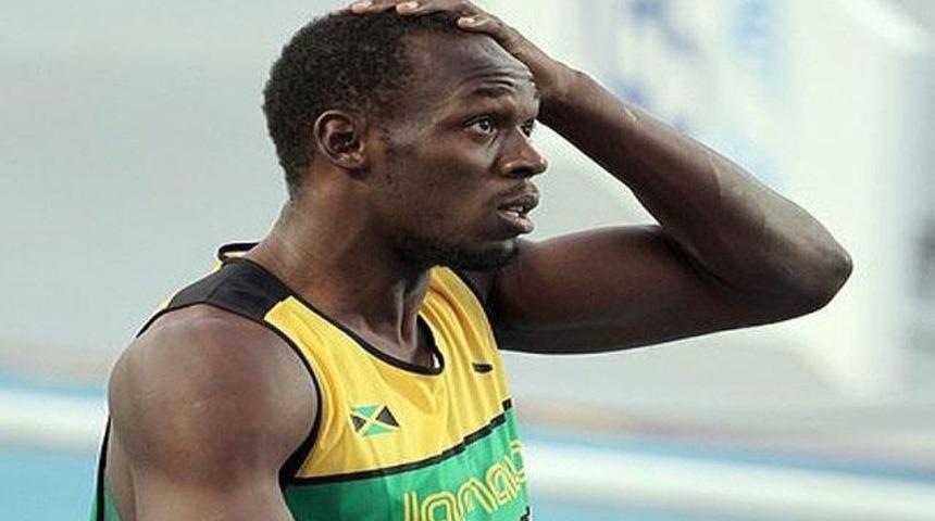 Usain Bolt'a b&uuml;y&uuml;k şok! (Video-Galeri)