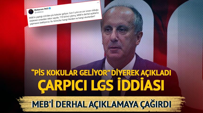Çarpıcı LGS iddiası! MEB'i açıklama yapmaya davet etti: "Pis kokular geliyor"