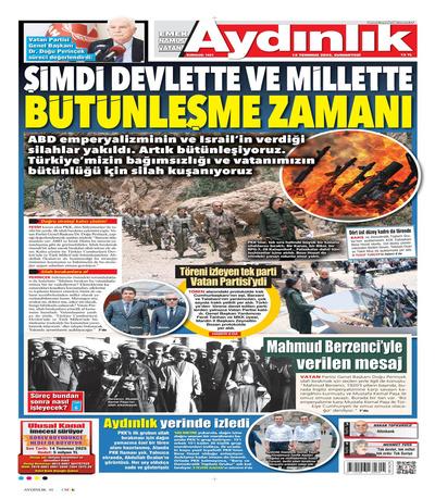 Aydnlk Okusi
 Gazetesi oku