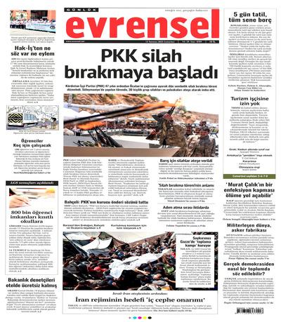 Evrensel
 Gazetesi oku