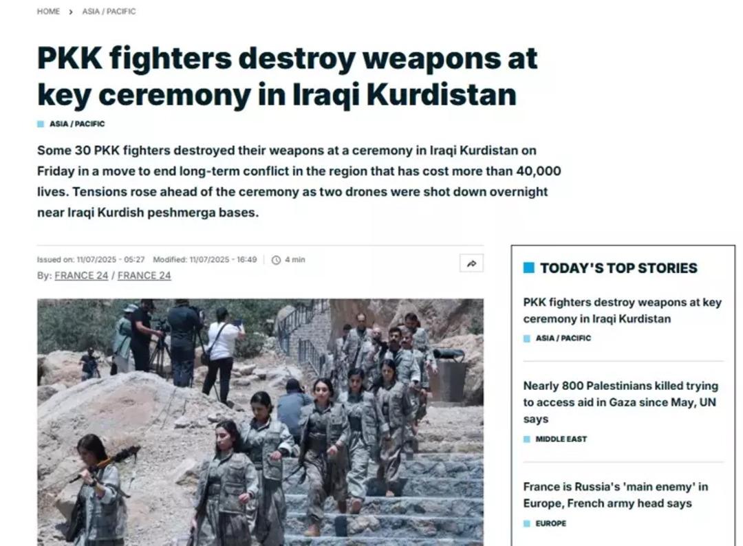 Terör örgütü PKK nın silah bırakması dünyanın gündeminde! 