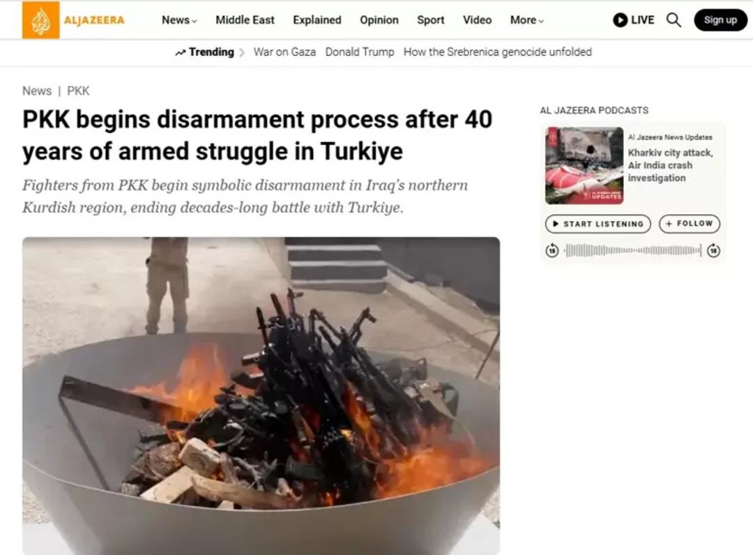 Terör örgütü PKK nın silah bırakması dünyanın gündeminde! 