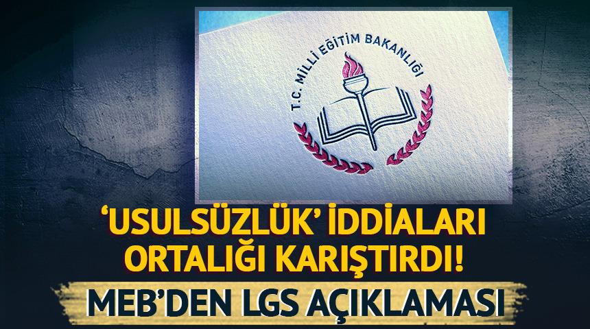 Sonuçlar açıklandı! ‘Usulsüzlük’ iddiaları ortalığı karıştırdı... MEB'den LGS açıklaması