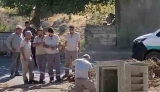 Doğalgaz borusu zarar gördü, korku dolu anlar yaşandı