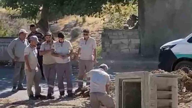 Doğalgaz borusu zarar gördü, korku dolu anlar yaşandı