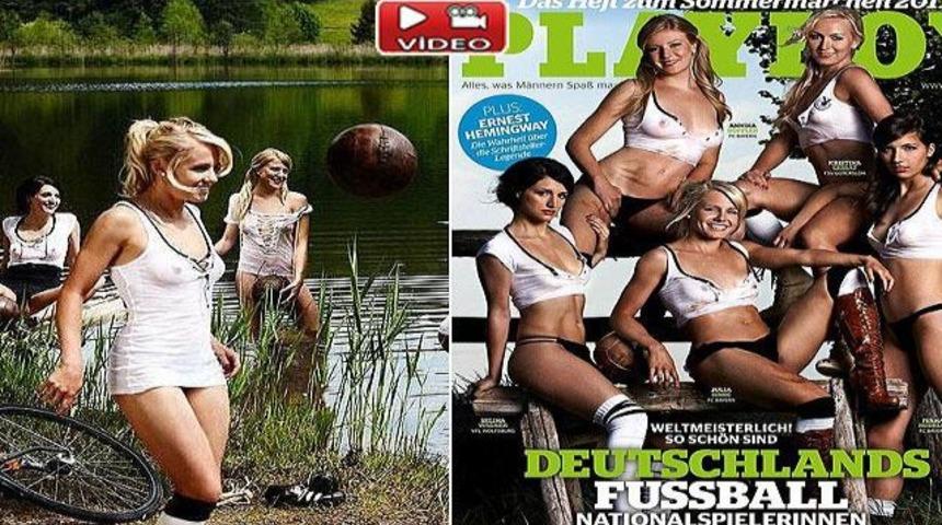 Almanlar'dan Playboy'a şampiyonluk pozu! (Video)