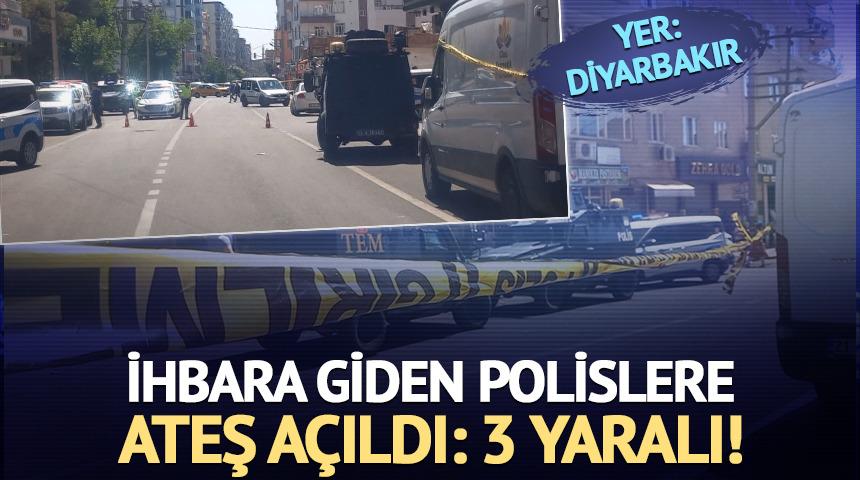 Diyarbakır'da ihbara giden polislere ateş açıldı! 3 polis yaralandı