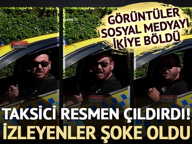 Taksici resmen çıldırdı: İzleyenler şoke oldu!