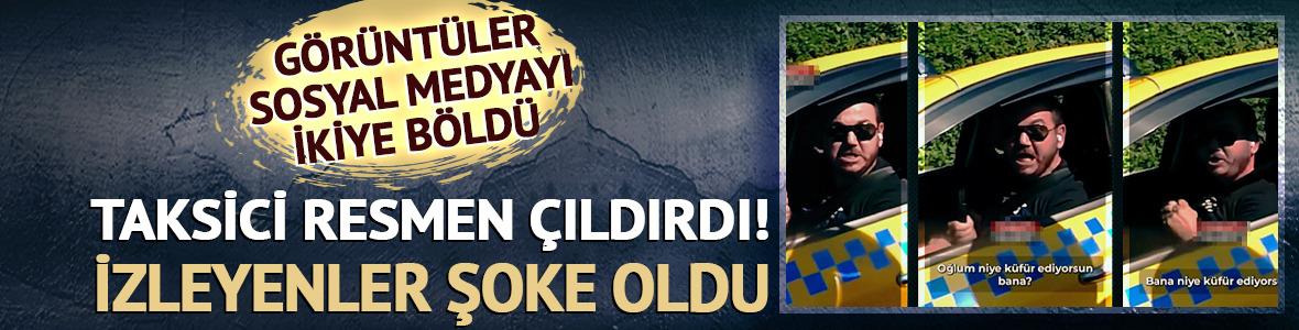 Taksici resmen çıldırdı: İzleyenler şoke oldu!