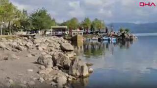 Sapanca Gölü’nde su seviyesi düştü