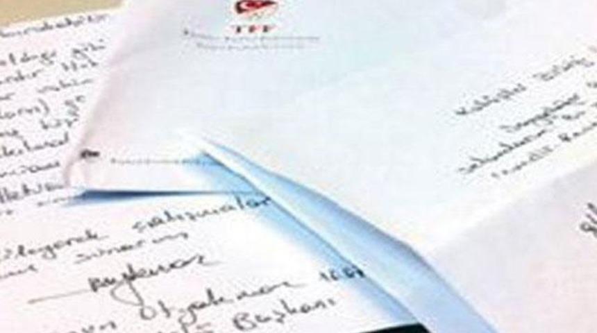 Mektuba TFF m&uuml;hr&uuml;!