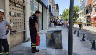 Lüleburgaz’da kaldırımdaki elektrik panosunda yangın