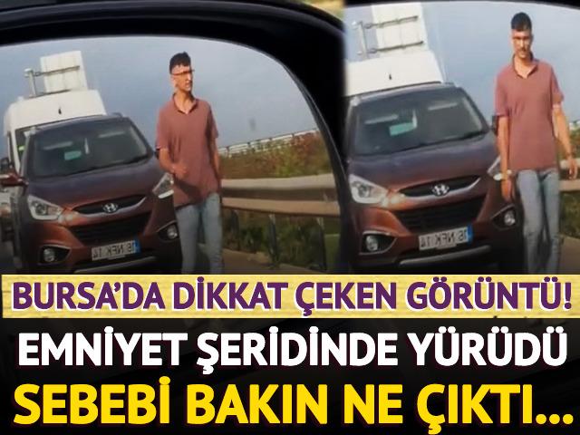 Bursa'da dikkat çeken görüntü