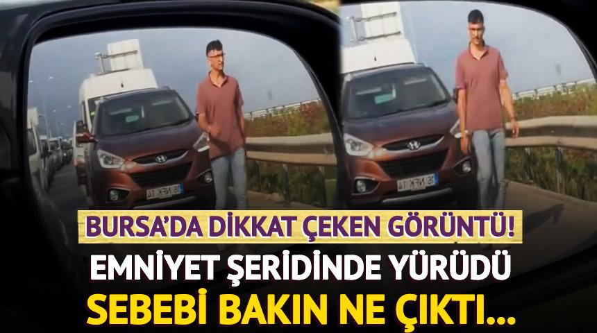 Bursa'da dikkat çeken görüntü