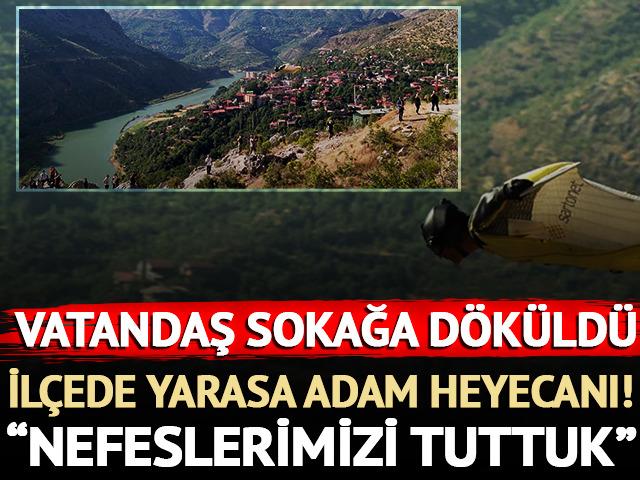 İlçede 'Yarasa adam' heyecanı! "Yanımızdan geçti"
