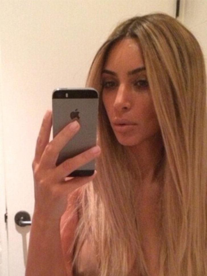Kim Kardashian sarışın oldu