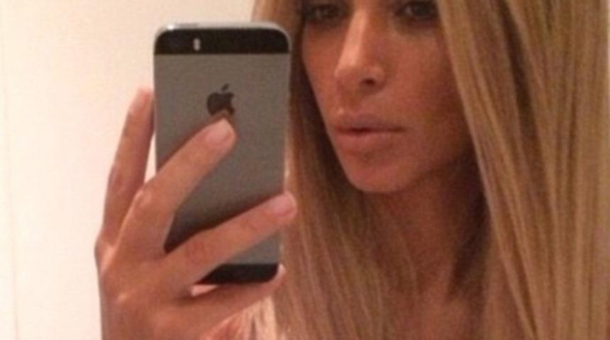 Kim Kardashian sarışın oldu