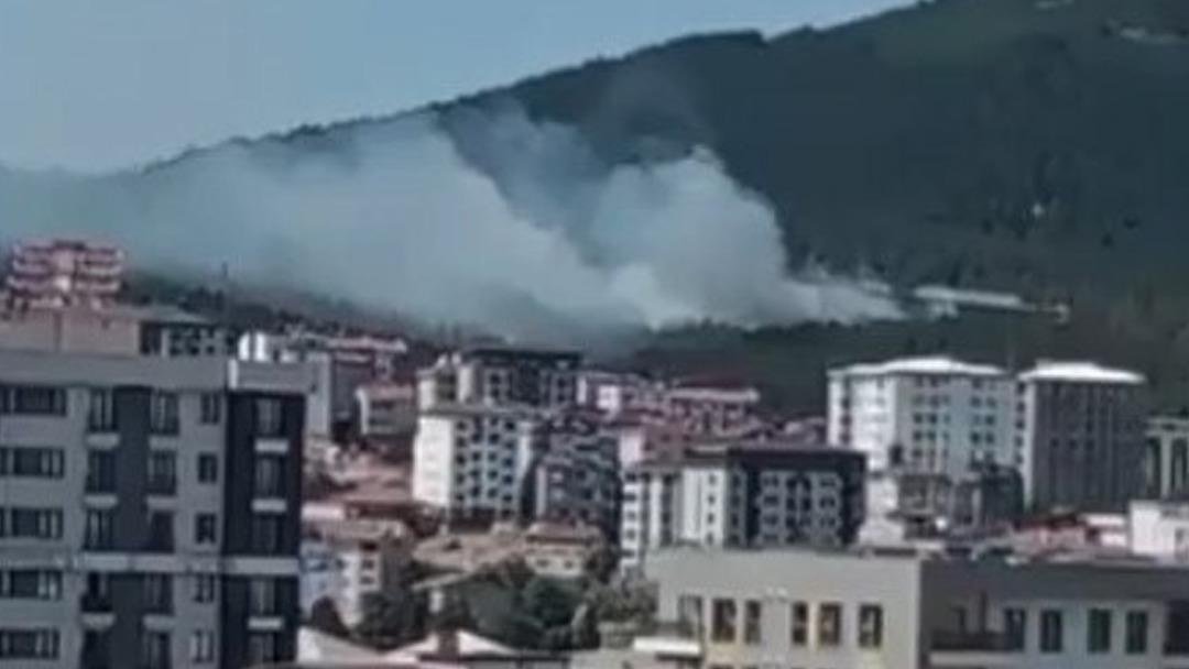 İstanbul Aydos Ormanı nda yangın çıktı: Havadan ve karadan müdahale ediliyor 1