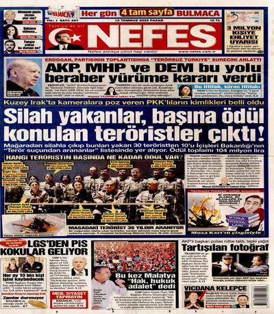 Nefes
 Gazetesi oku