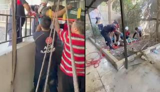 Hastalanan adam, metrelerce yükseklikten düştü