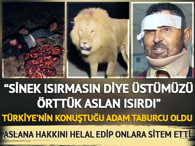 Türkiye'nin konuştuğu adam aslanla mücadelesini anlattı