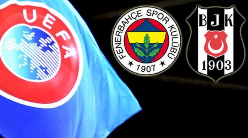 UEFA'dan Fenerbah&ccedil;e ve Beşiktaş'a men