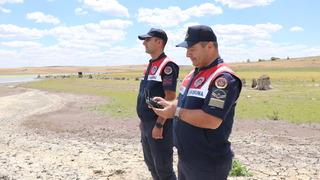 Yozgat'ta flamingolar jandarma ekiplerince korunuyor