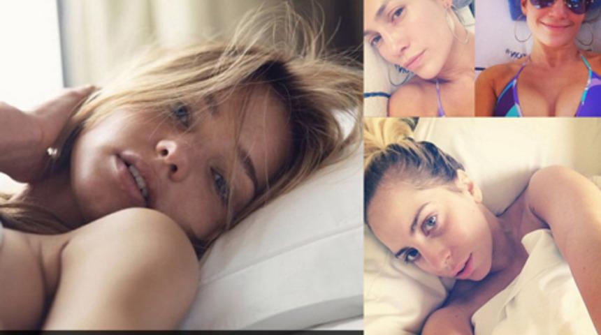 &Uuml;nl&uuml;lerin makyajsız selfie'leri