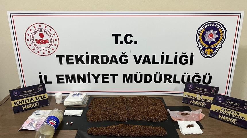 Tekirdağ'da uyuşturucu operasyonu! Yakalanan 3 şüpheli tutuklandı